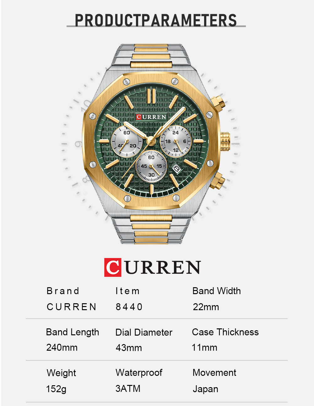 Curren 8440 Men's Watch