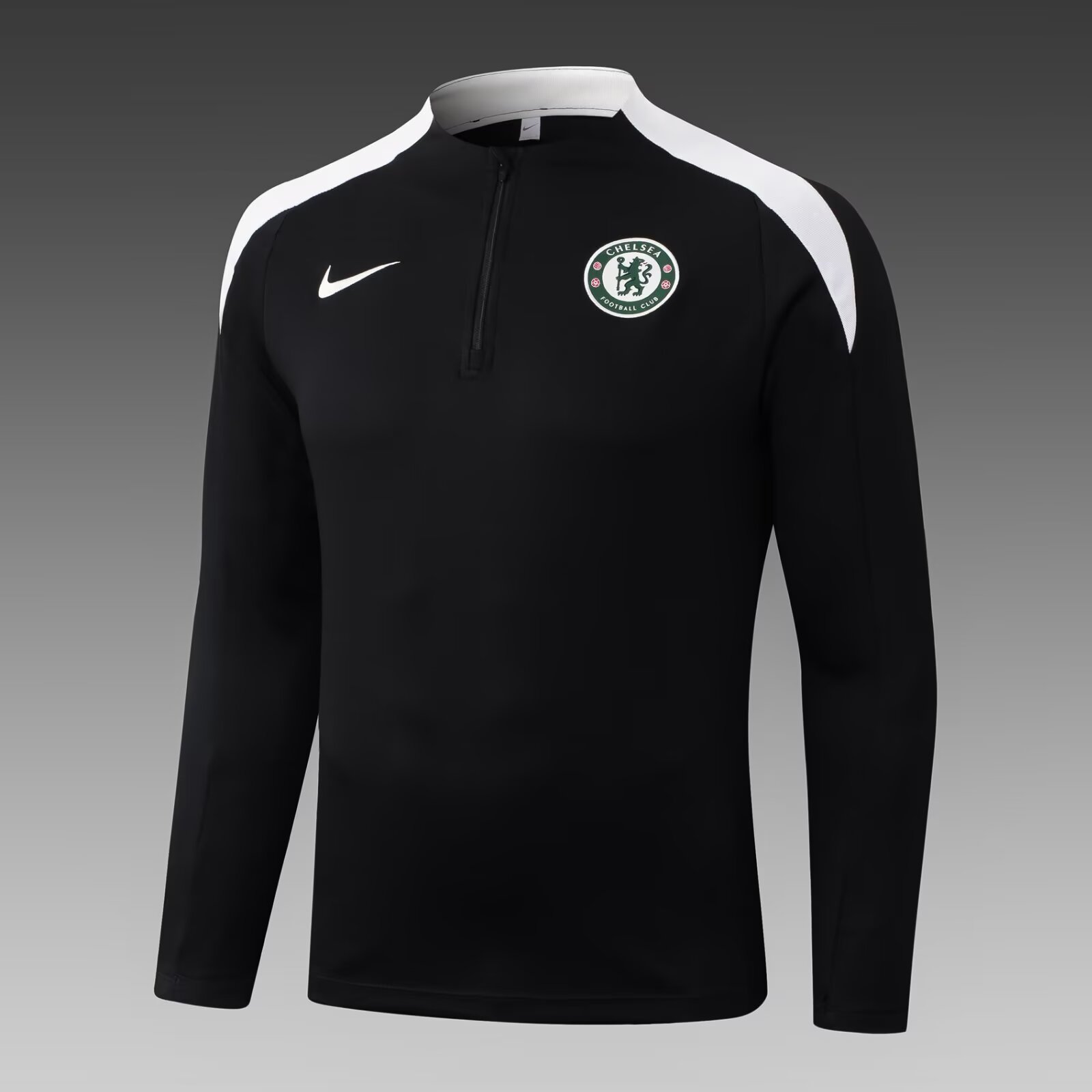 2025/2026 Chelsea Half-Pull Training Suit Black Football Shirt 1:1 Thai Quality Set:football jersey mysite: unitedjerseyfootball 邓江浪:football