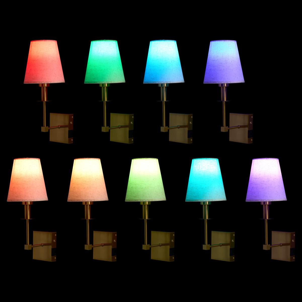 “原样” Living Glow RGB 无线可充电 LED 壁灯 - 2 件装