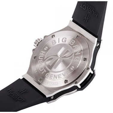 Hublot Big Bang Steel Diamonds Black Steel Rubber