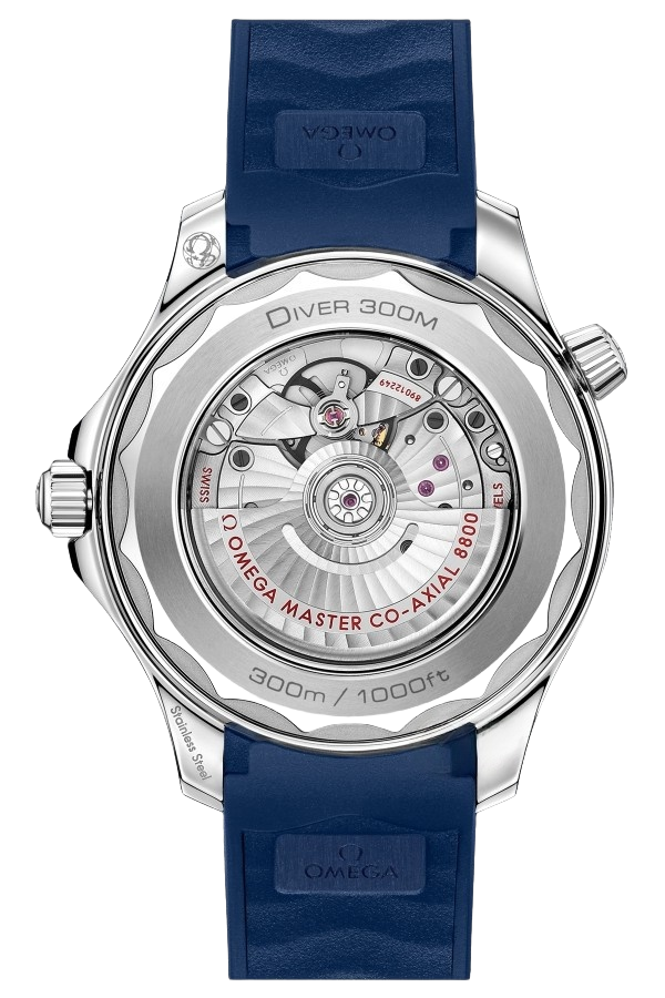 Omega Seamaster Ref. 210.32.42.20.03.001 Super Clone Watch – Blue Dial Rubber Strap Fake Replica