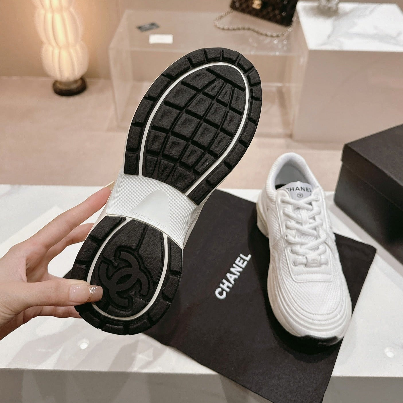 Women's White Sneaker Breathable mesh、mysite、Cacoeks