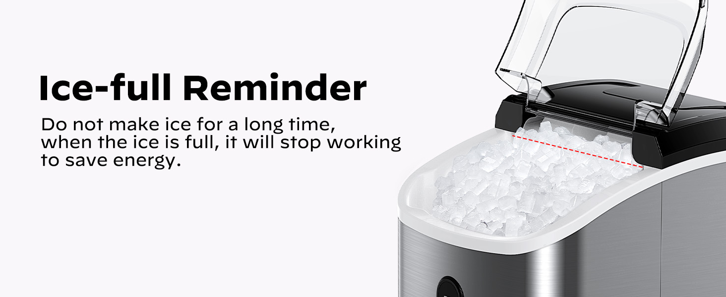 nugget ice maker countertop silonn machine makers pebble sonic pellet portable mini