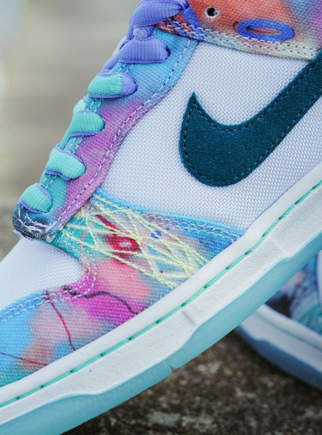 Nike SB Dunk Low Futura Laboratories Bleached Aqua、NIKE、Cacoeks