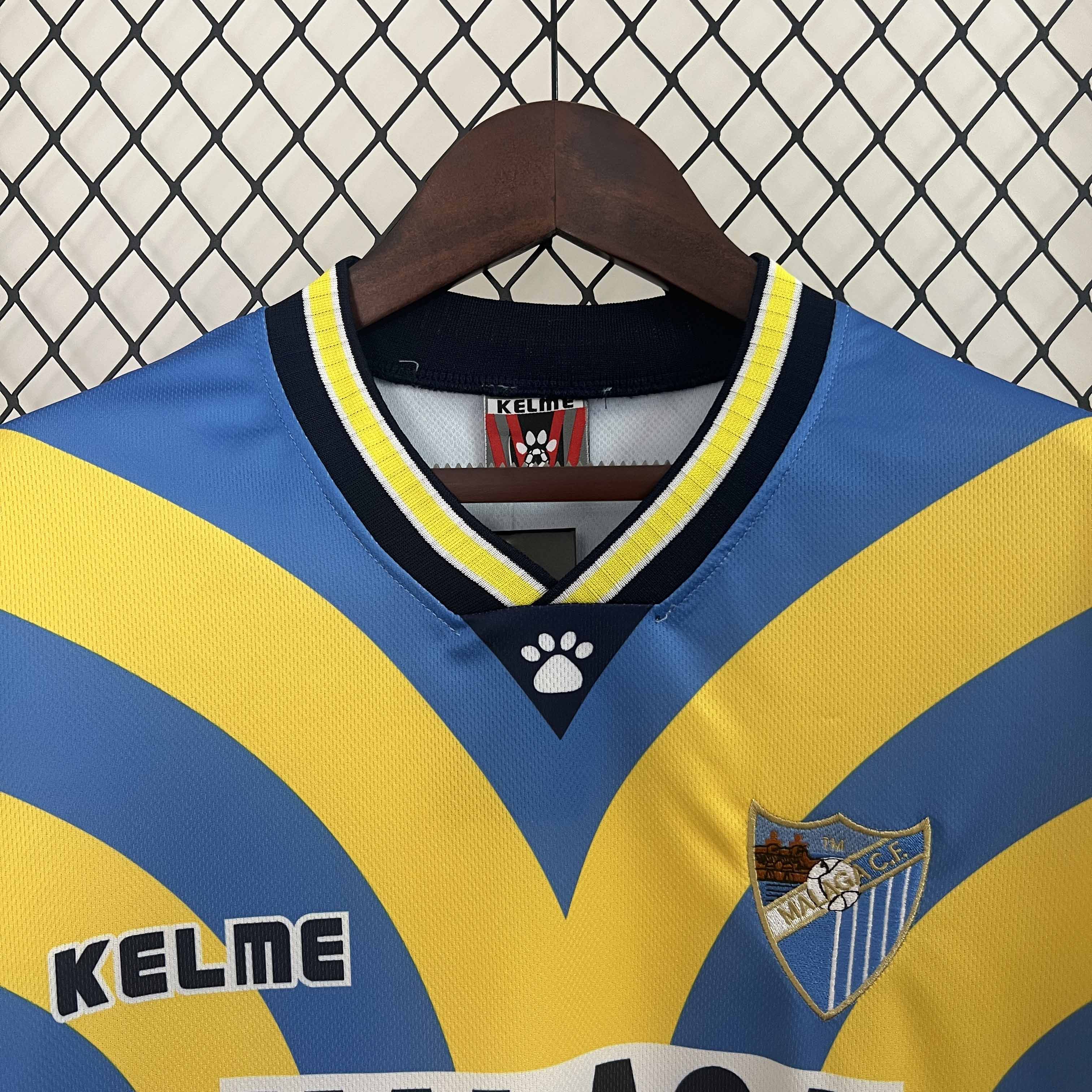 ManixJersey.com | Retro Málaga 1997-98 Away Jersey -Customize Name, Number and Patch | Worldwide Shipping