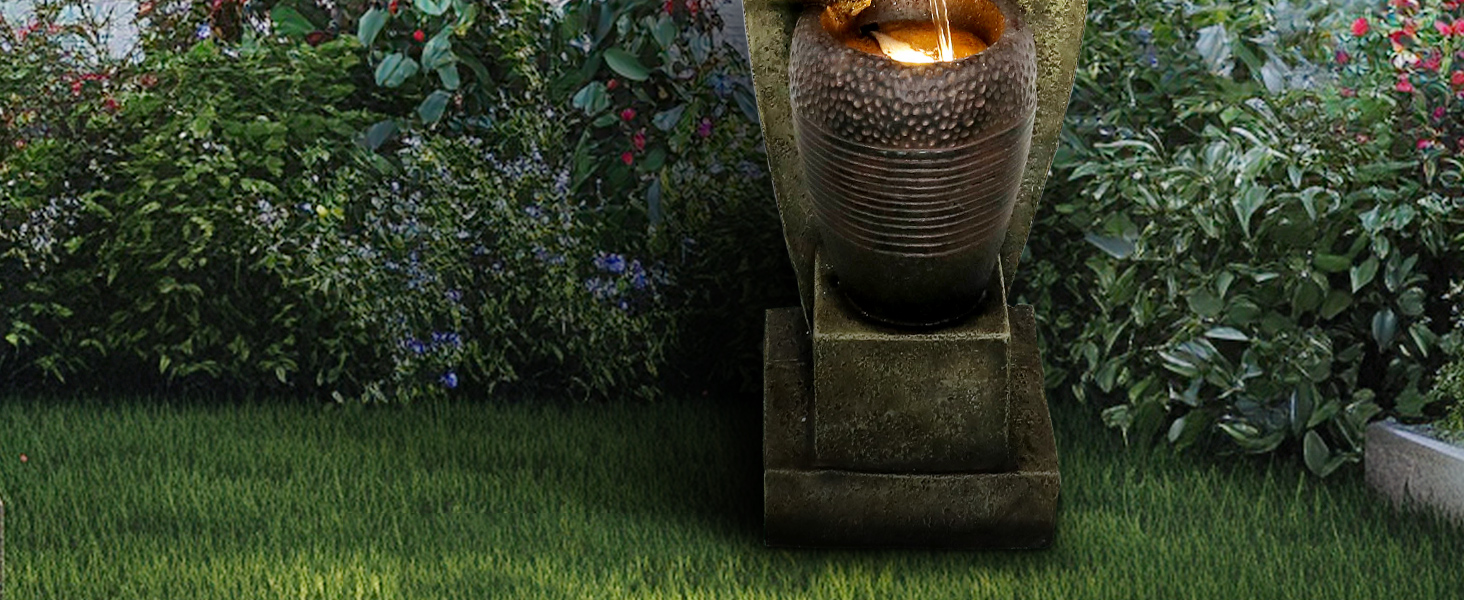 outdoor water fountain