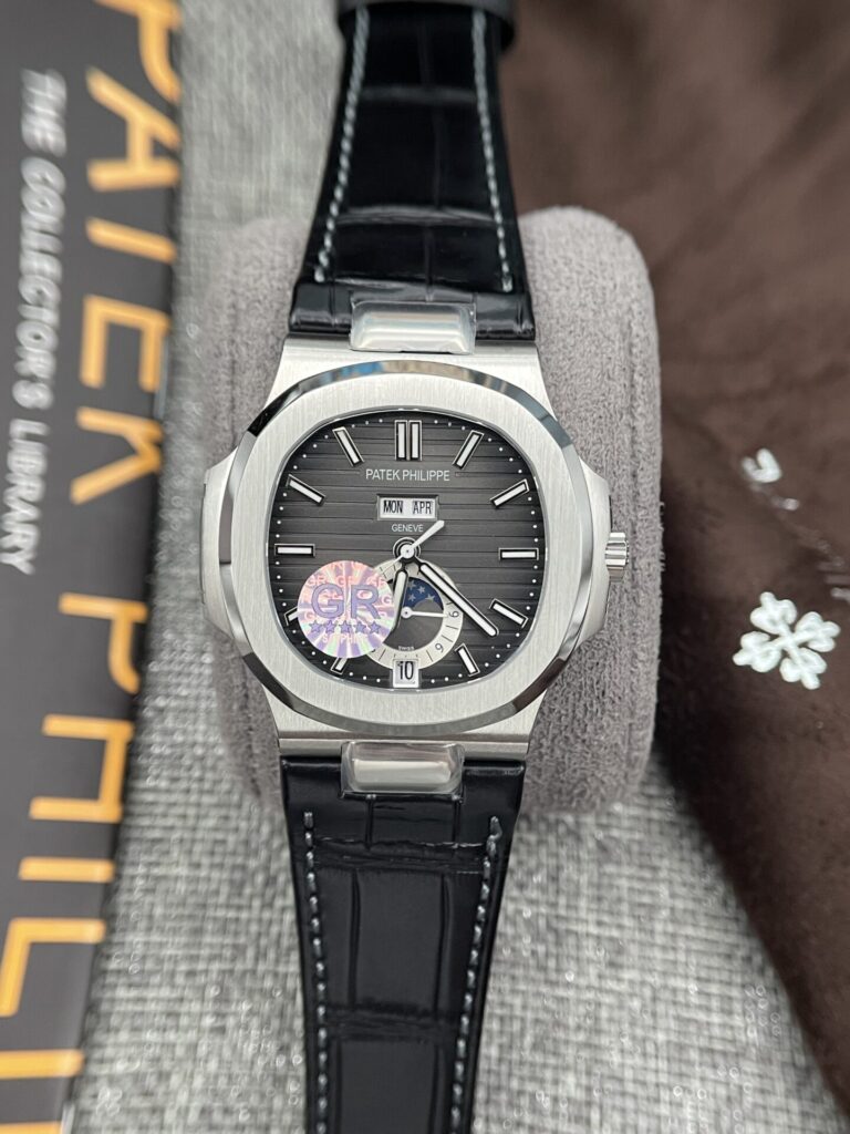 Đồng Hồ Patek Philippe Nautilus 5726 Fake 11 Nam Dây Da GRF 40mm (7)