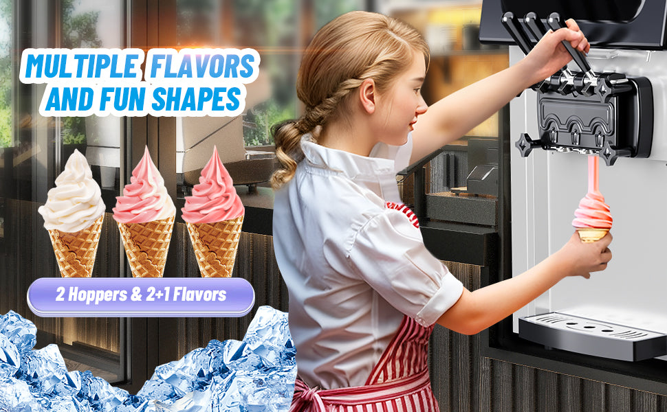 Soft Serve Ice Cream Machine Features