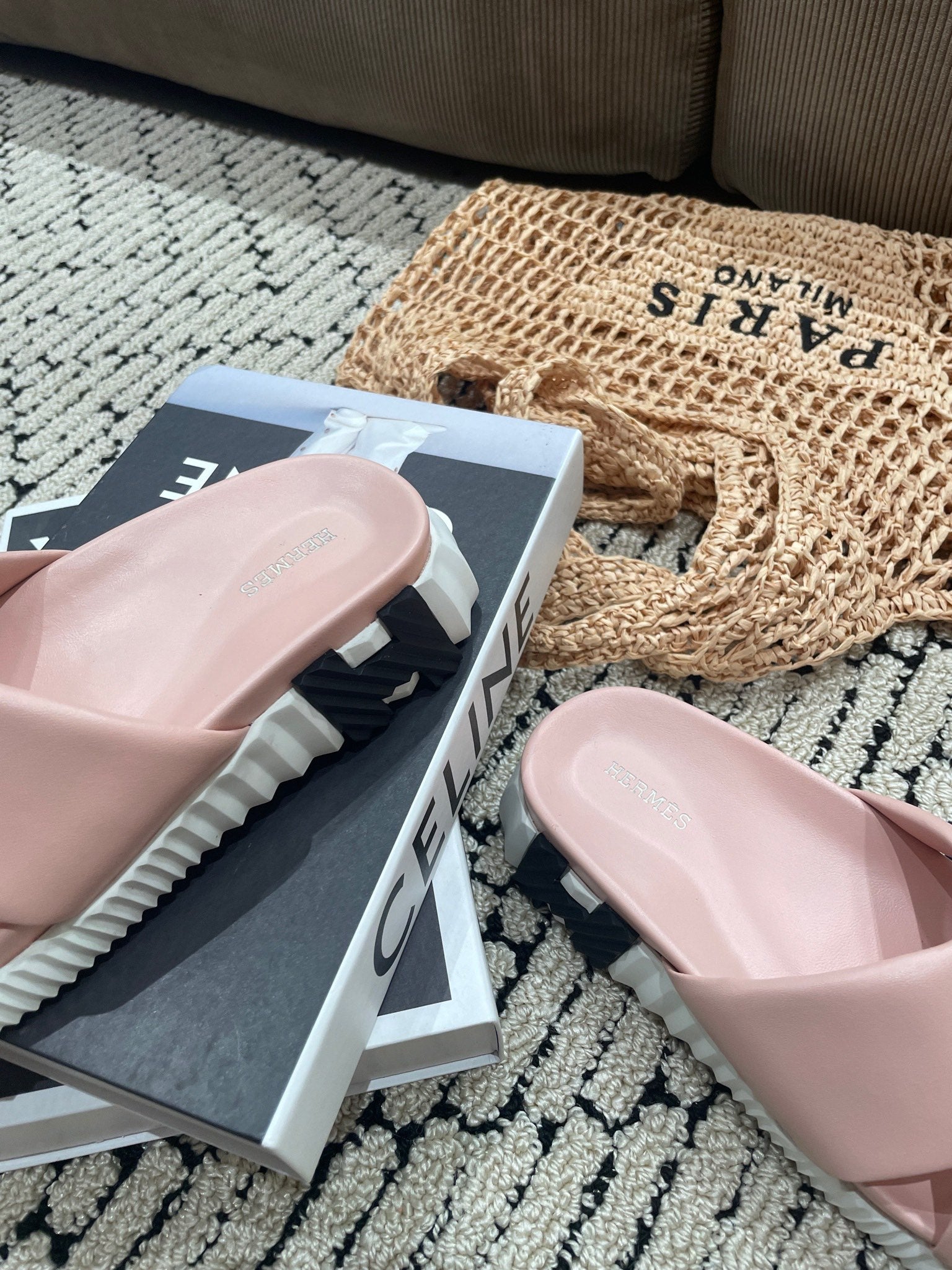 INFRA SANDAL LIGHT PINK CALFSKIN、mysite、Cacoeks