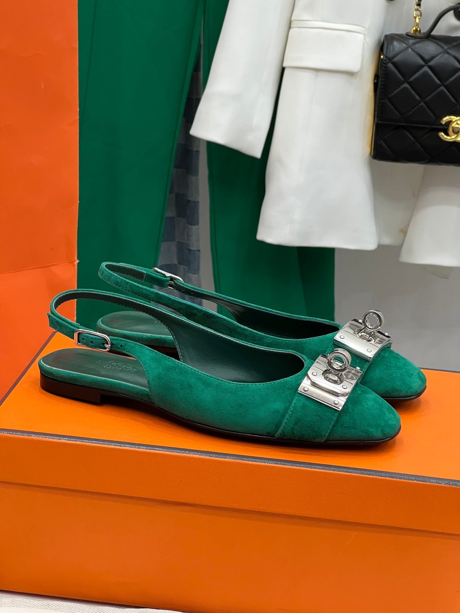 INNOCENTE SLINGBACK CASTLETON GREEN SUEDE、mysite、Cacoeks