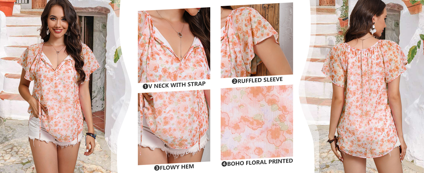  Fashion boho blouses for women fashion 2024