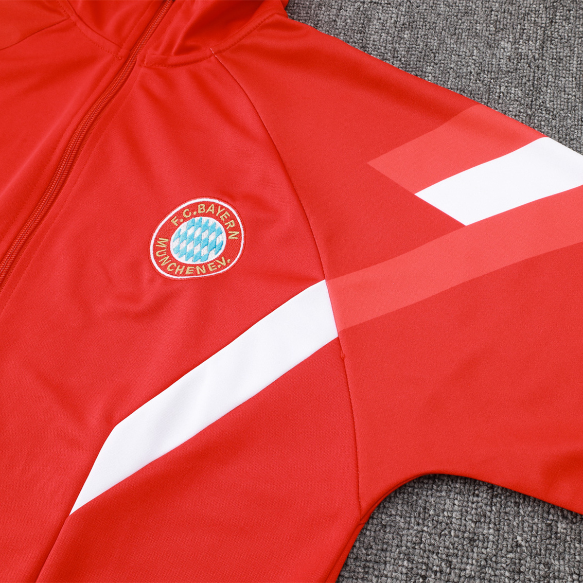 ManixJersey.com | Bayern Munich 24-25 Originals LFSTLR Jacket Training Tracksuit - Red -Customize Name, Number and Patch | Worldwide Shipping