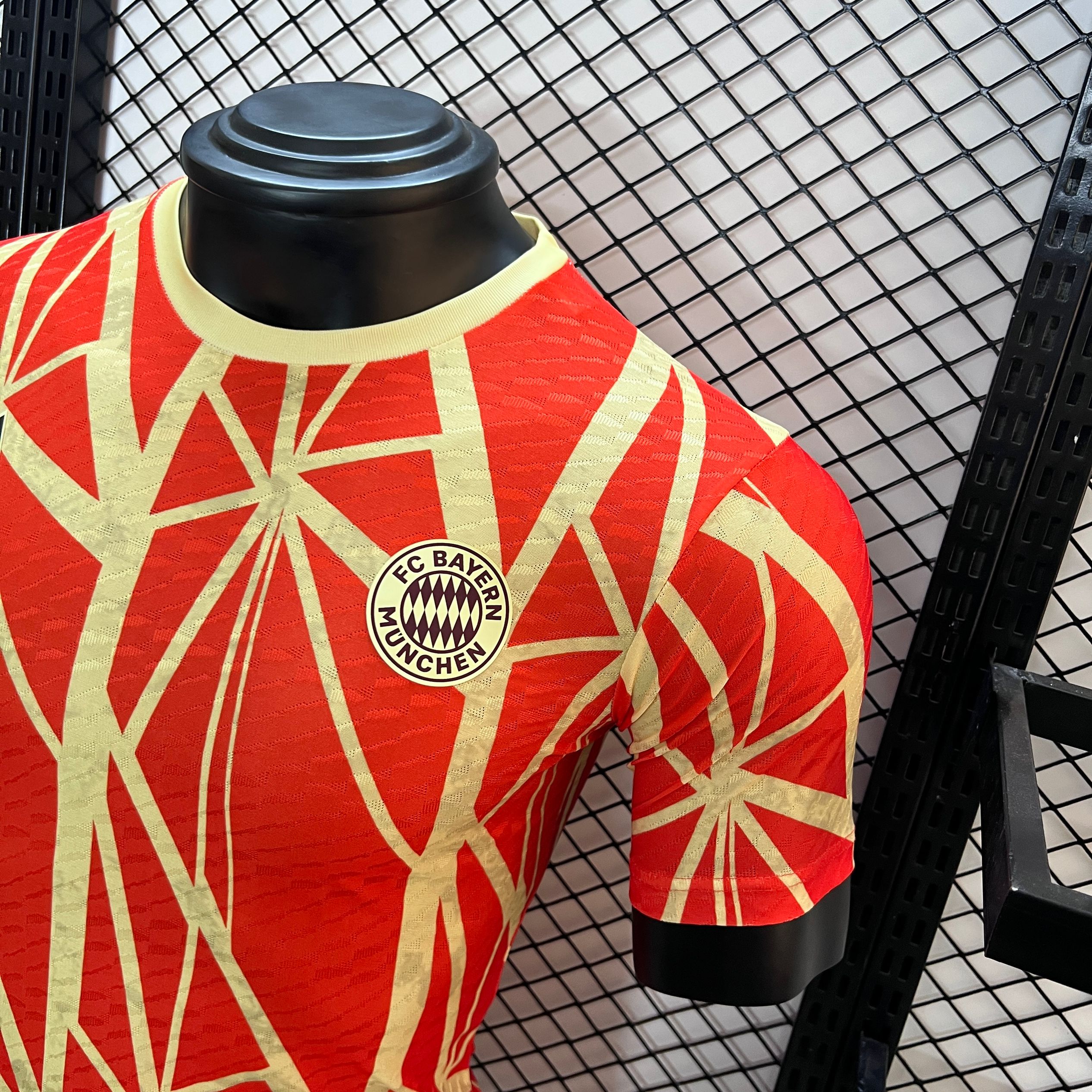 Higojerseys-Bayern Munich 24-25 Red Pre-Match Training Jersey - Player Version