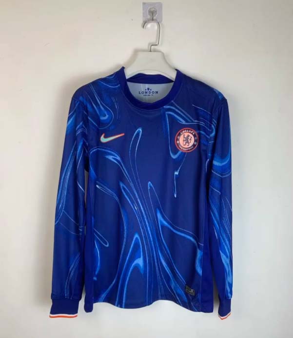 2024/2025 Long Sleeve Chelsea Home Football Shirt 1:1 Thai Quality:football jersey mysite: unitedjerseyfootball 邓江浪:football