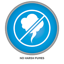 no harsh fumes