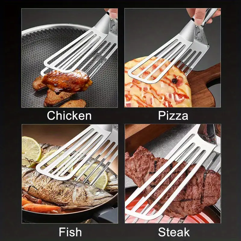 1pc multifunctional stainless steel food clip for steak fish and more kitchen tools and accessories for easy meal prep details 2