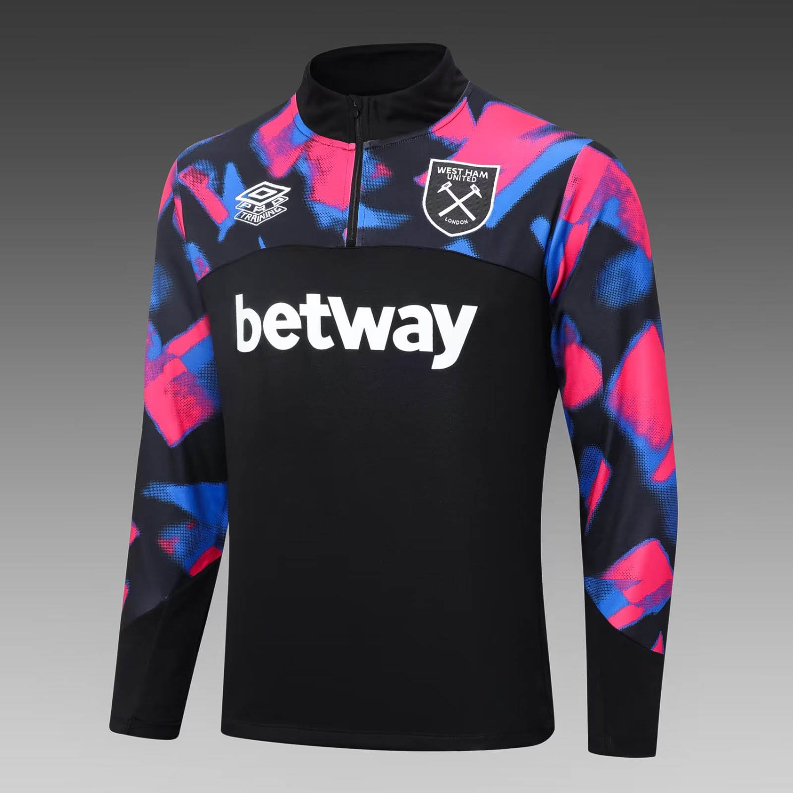 2022/2023 West Ham United Half-Pull Training Suit Black Football Shirt 1:1 Thai Quality Set:football jersey mysite: unitedjerseyfootball 邓江浪:football