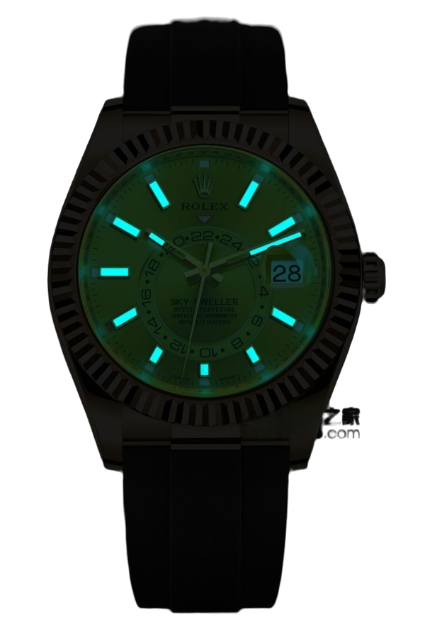 Rolex Sky-Dweller White Dial Super Clone Swiss Replica Watch Oyster Bracelet Ref M326238-0007 Swiss 9001 Movement