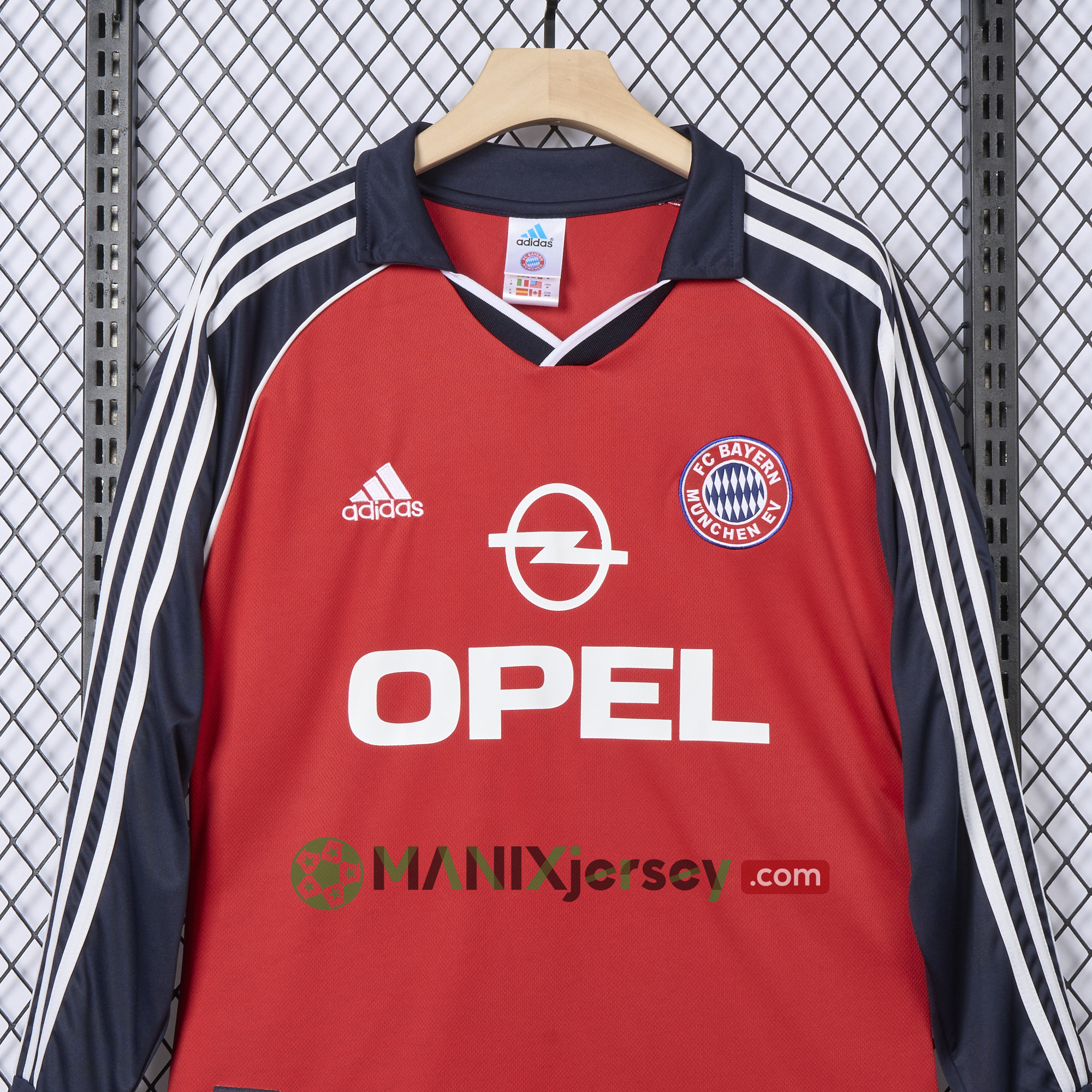 ManixJersey.com | Retro Bayern Munich 2000-01 Home Long Sleeve Jersey -Customize Name, Number and Patch | Worldwide Shipping