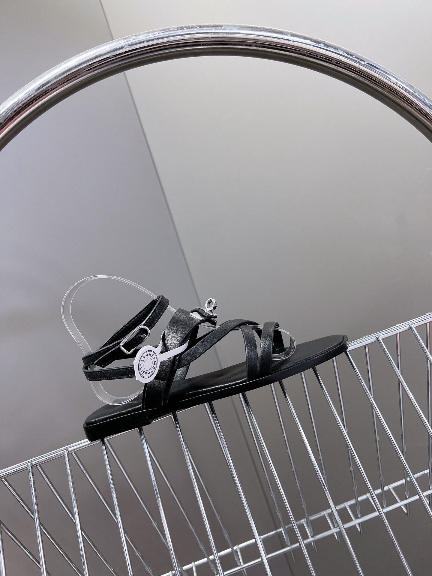 JUNE SANDAL BLACK CALFSKIN、mysite、Cacoeks