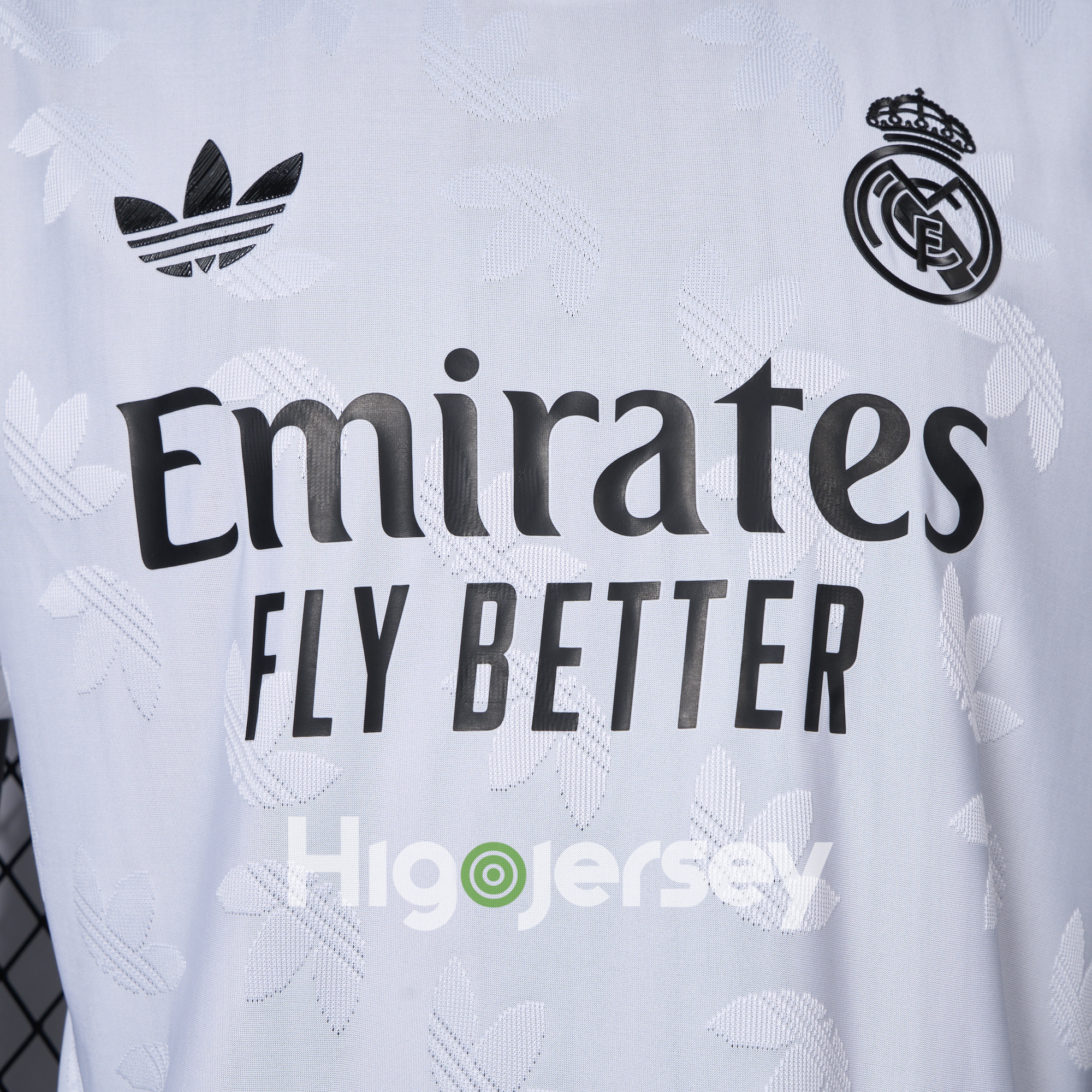 Higojerseys-Real Madrid 24-25 Trefoil White Jersey - Player Version