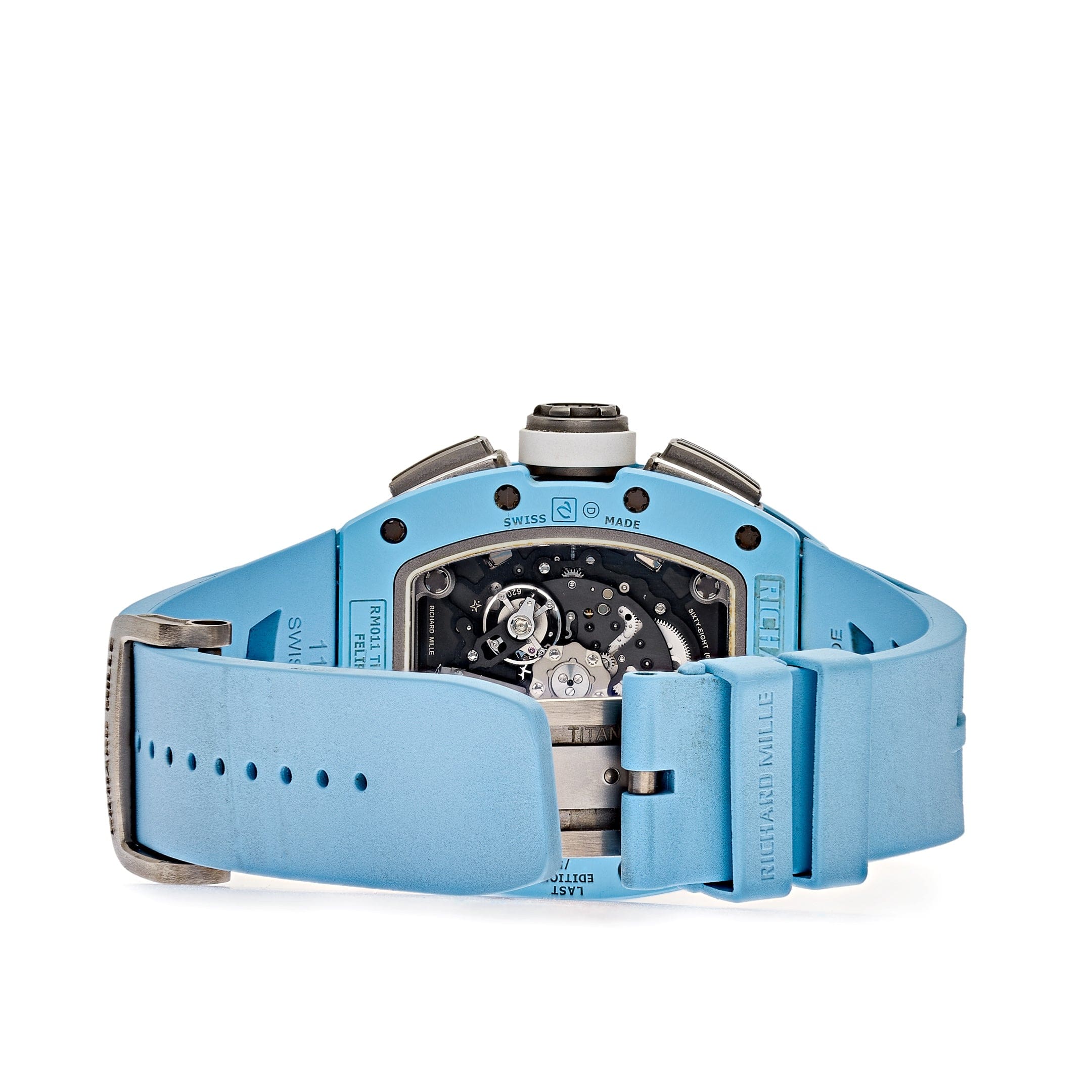 Superclone Richard Mille RM 011 Baby Blue Ceramic Felipe Massa Last Edition-fasswatch