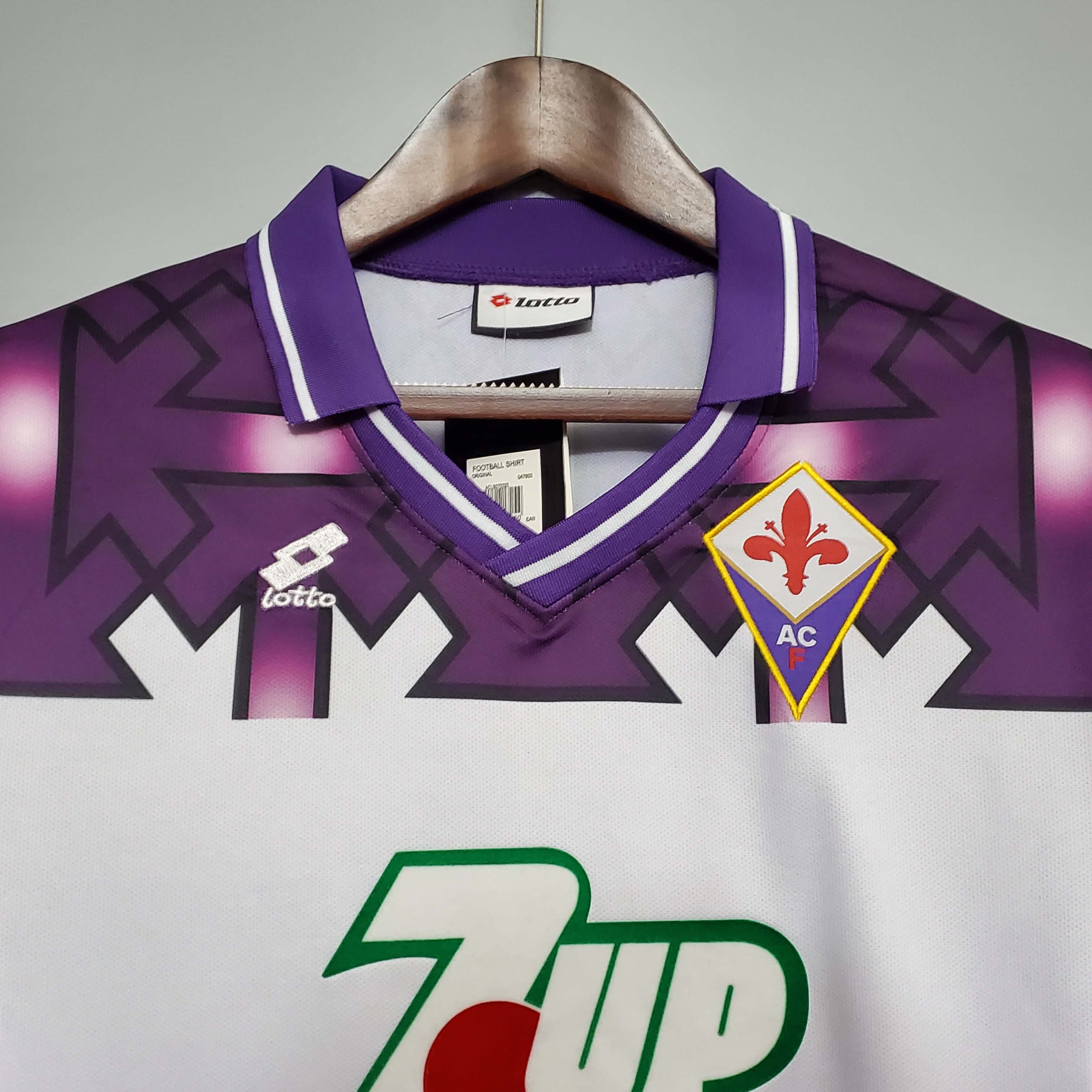 1992/1993 Retro Fiorentina Away Soccer Jersey 1:1 Thai Quality:football jersey mysite: unitedjerseyfootball 邓江浪:football