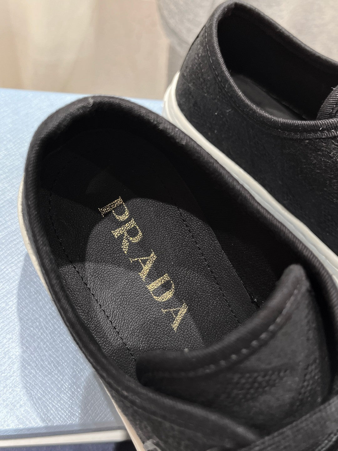 PRA PRINTED COTTON SNEAKERS BLACK AND WHITE CANVAS、mysite、Cacoeks