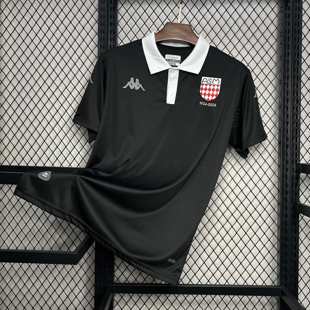 Higojerseys-AS Monaco 24-25 100th Anniversary Jersey - Fans Version