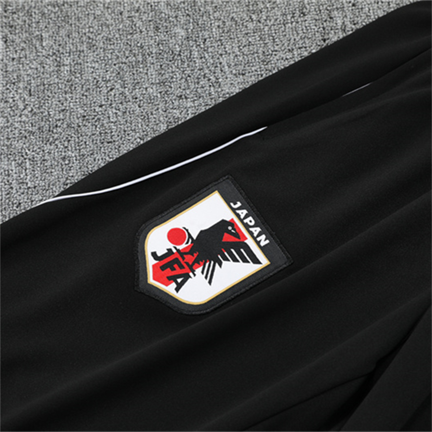 UltraTrikot-Japan 25-26 Kids Long Sleeve Training Set - Light Grey Top and Black Pants