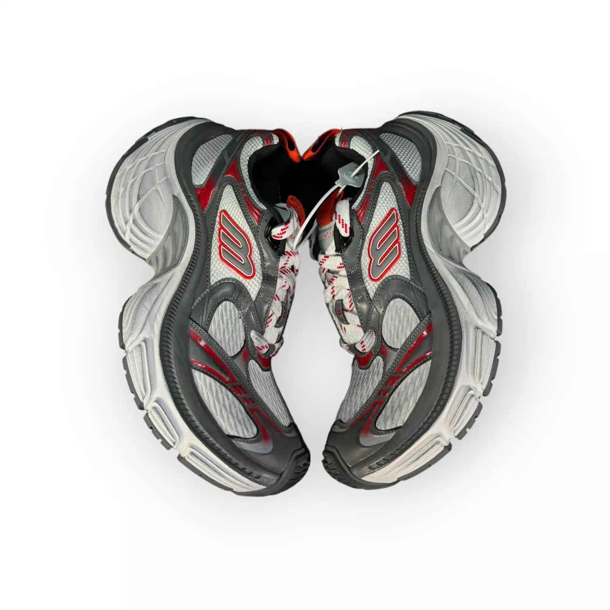 Balenciaga 10XL Sneaker in Silver Red、mysite、Cacoeks