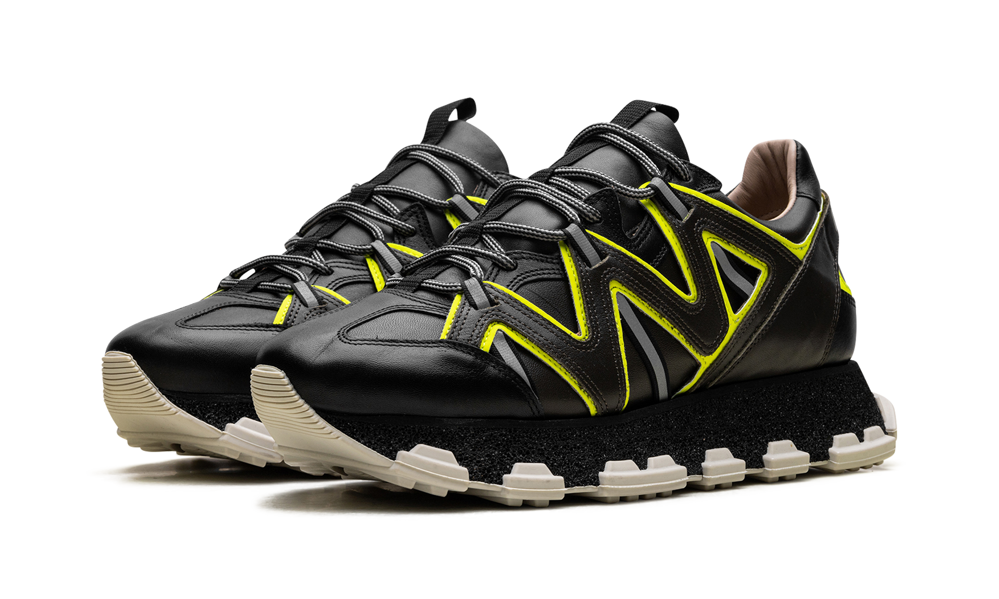 Lightning Leather Sneakers "Black"、mysite、Cacoeks