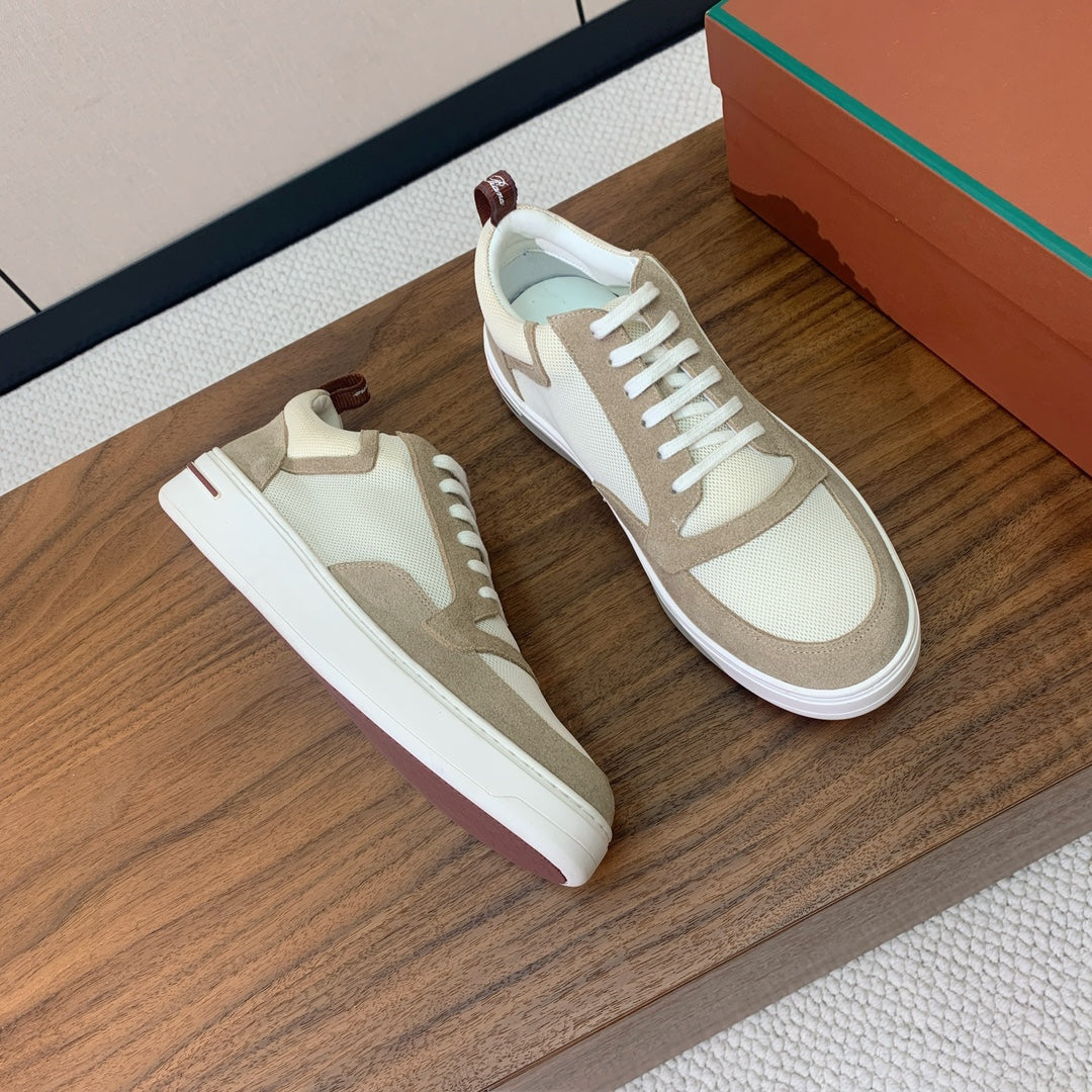 LP NEWPORT WALK SNEAKERS KHAKI AND CREAMY WHITE SUEDE、mysite、Cacoeks