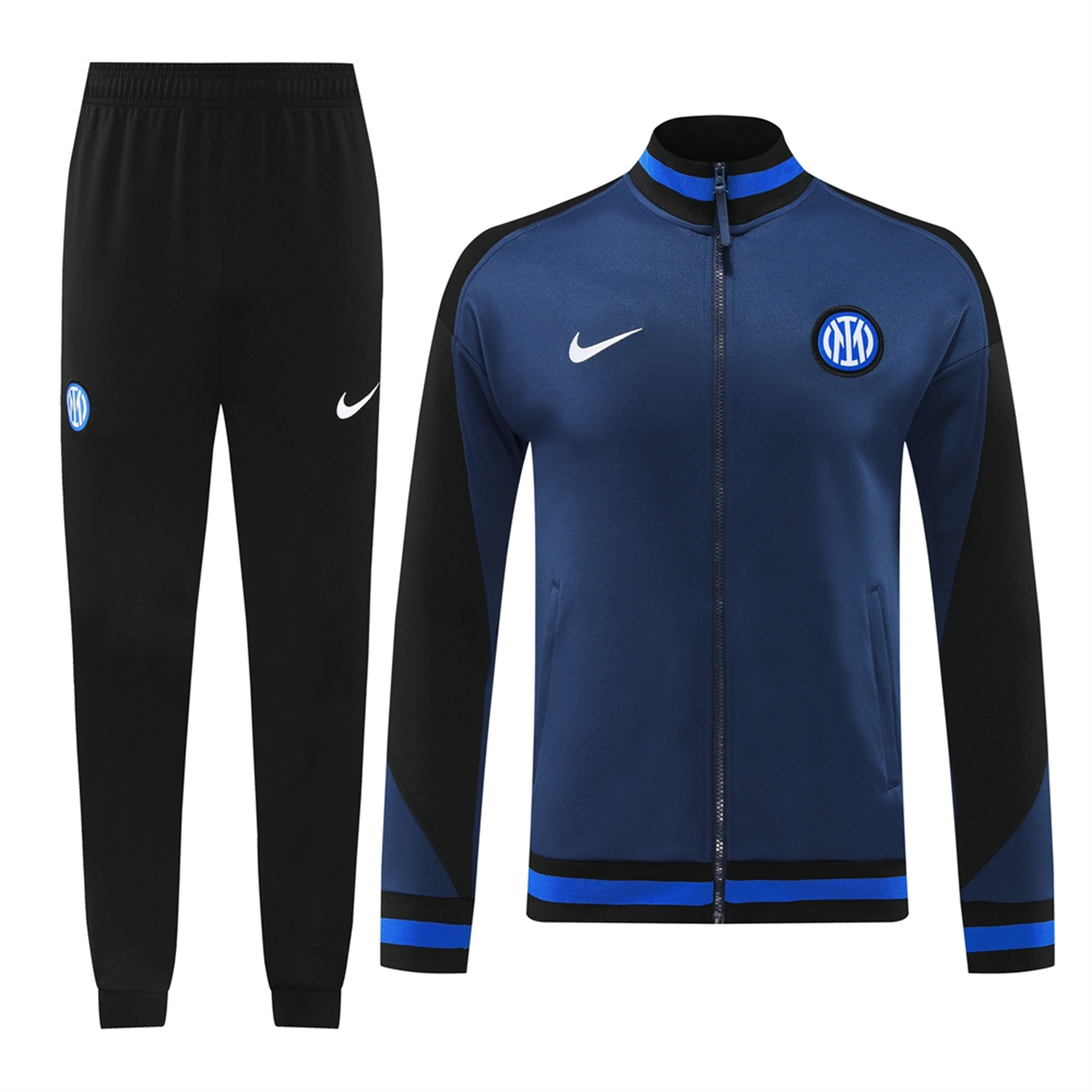 ManixJersey.com | Inter Milan 24-25 Jacket Training Tracksuit - Deep Blue -Customize Name, Number and Patch | Worldwide Shipping