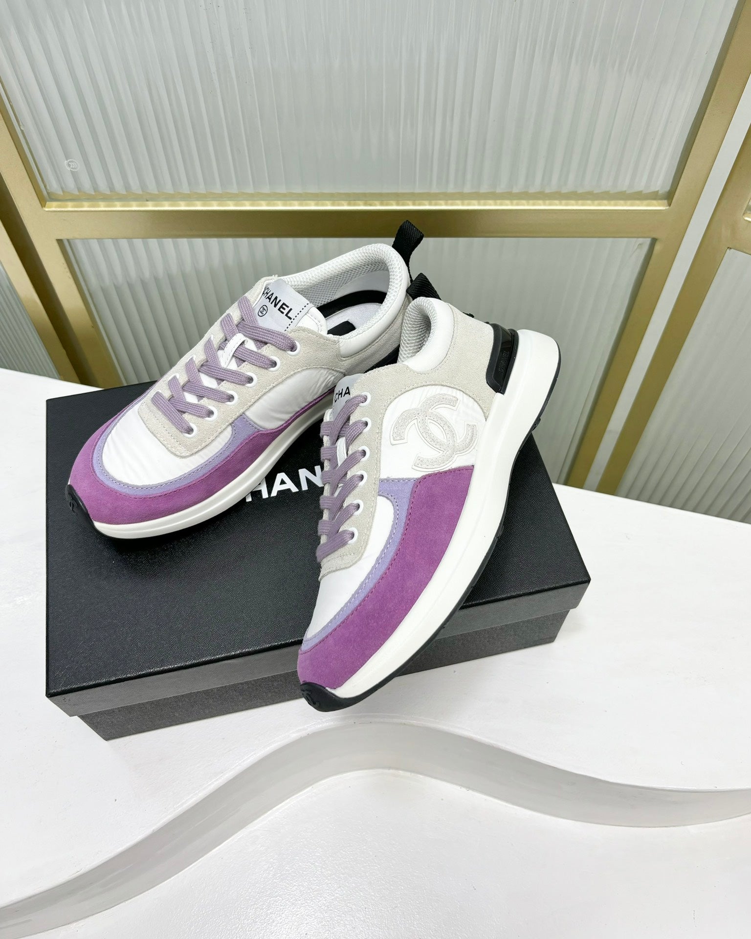 SNEAKER IN VIOLET MIX GREY SUEDE、mysite、Cacoeks
