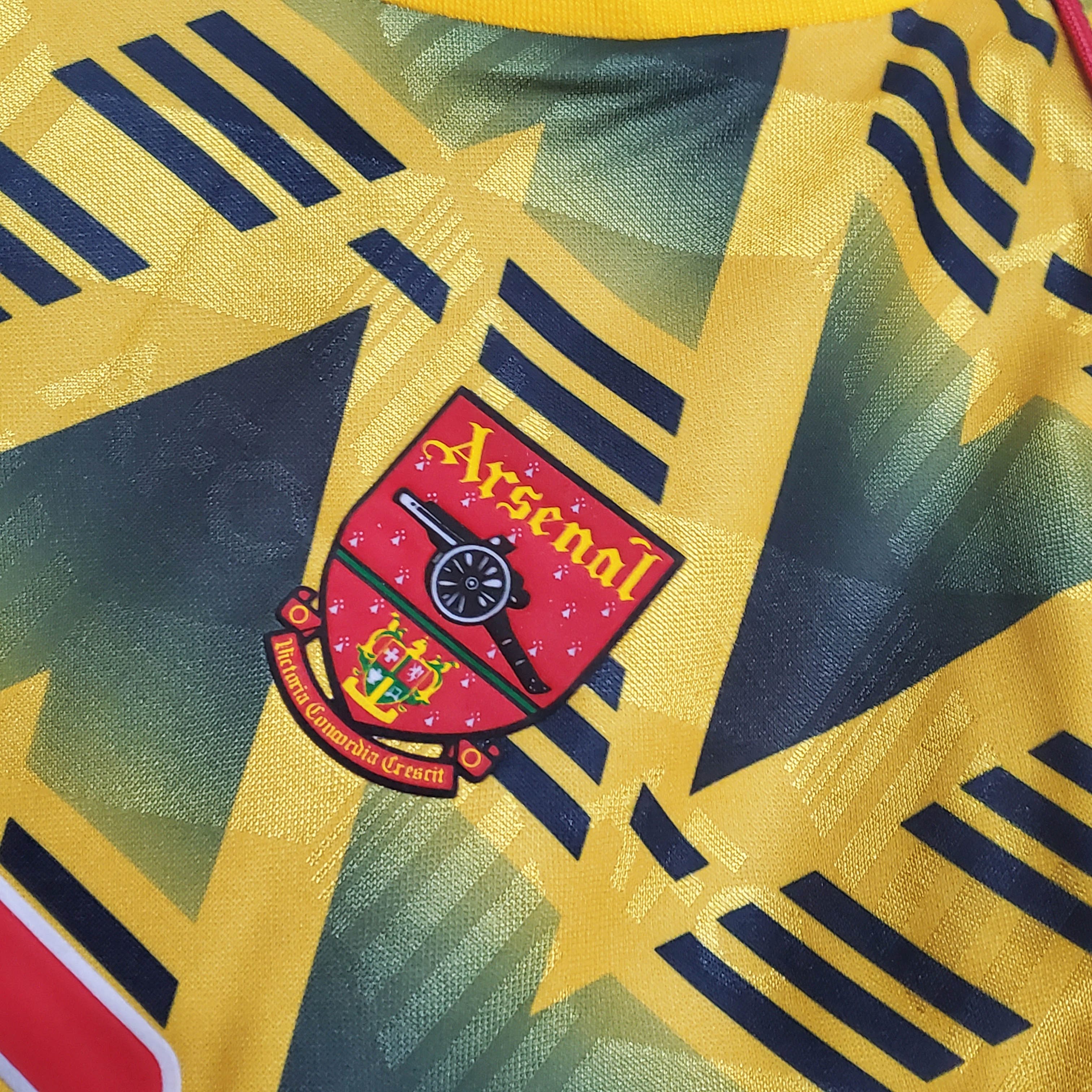 1991/1993 Retro Arsenal Away Football Shirt 1:1 Thai Quality:football jersey mysite: unitedjerseyfootball 邓江浪:football
