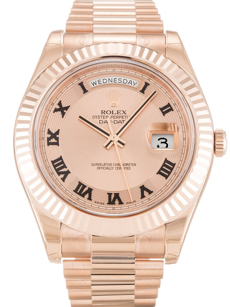Replica Rolex Day-Date II 41mm Rose Dial 218235-fasswatch
