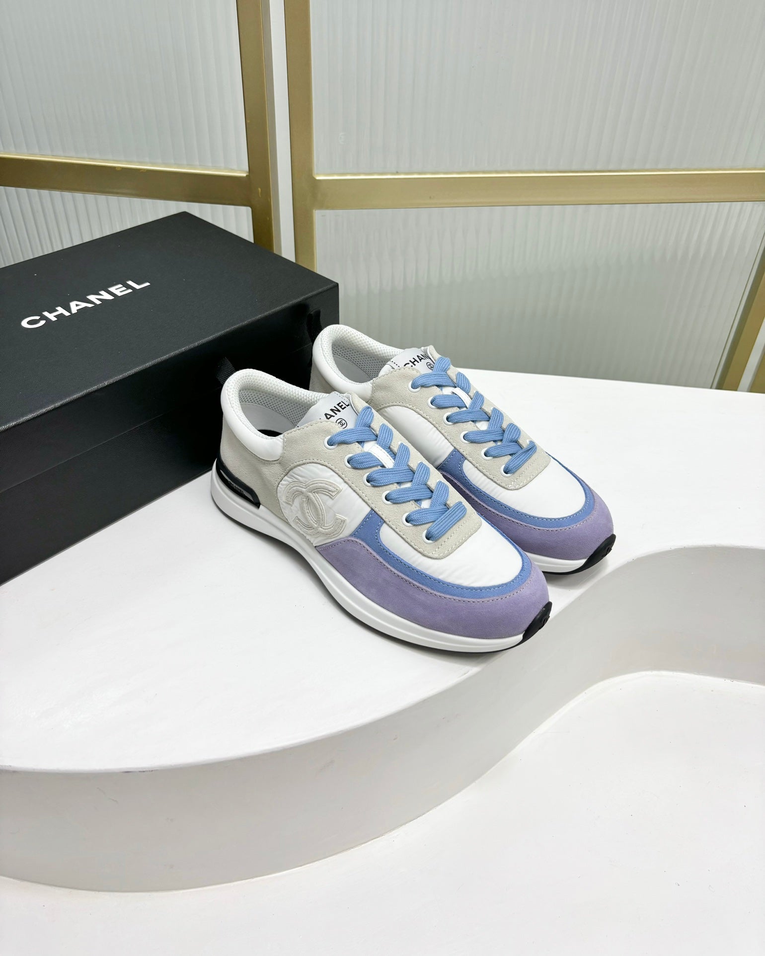 SNEAKER IN AMETHYST PURPLE MIX GREY SUEDE、mysite、Cacoeks