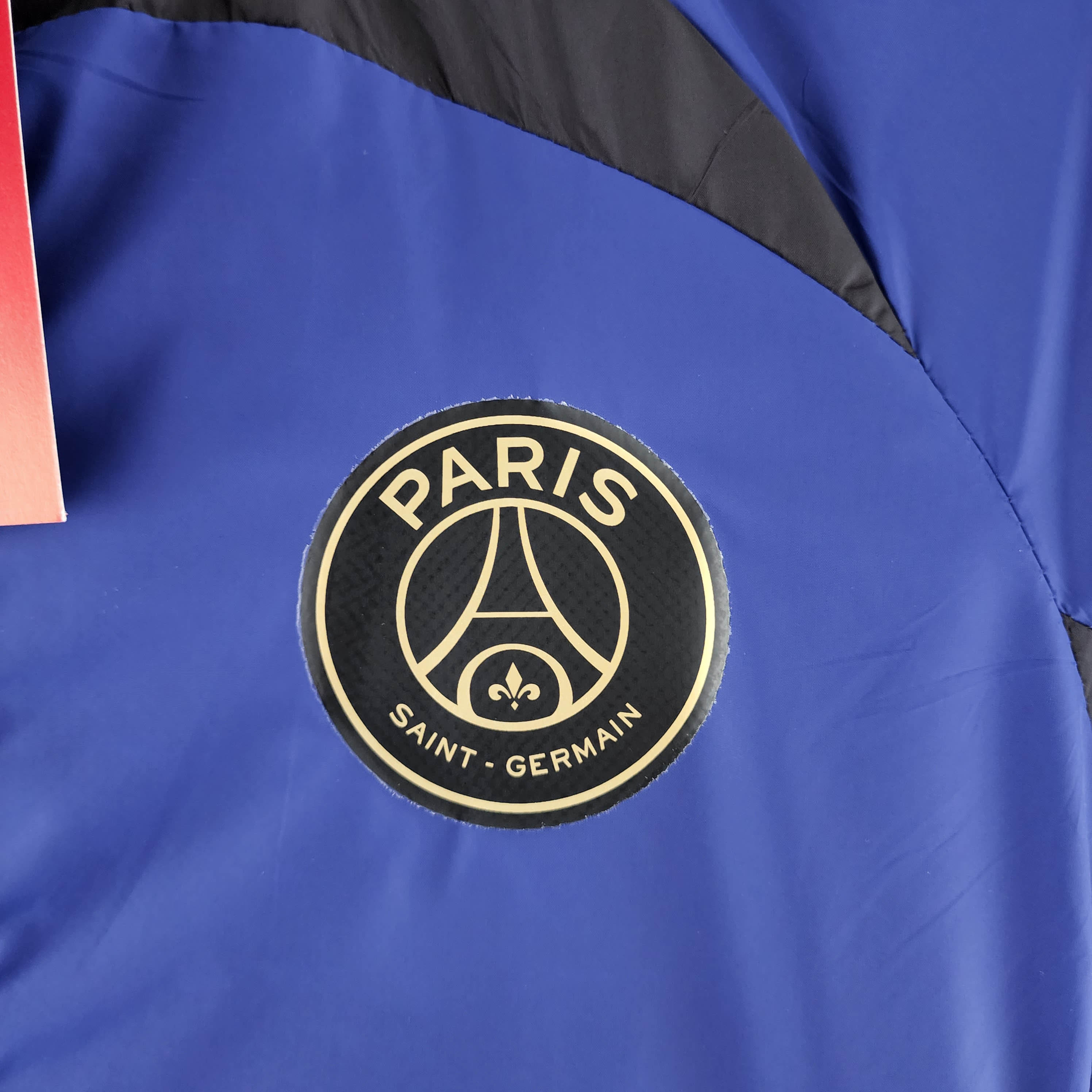 2022 PSG Windbreaker Commemorative Edition Blue And Black:football jersey mysite: unitedjerseyfootball 邓江浪:football