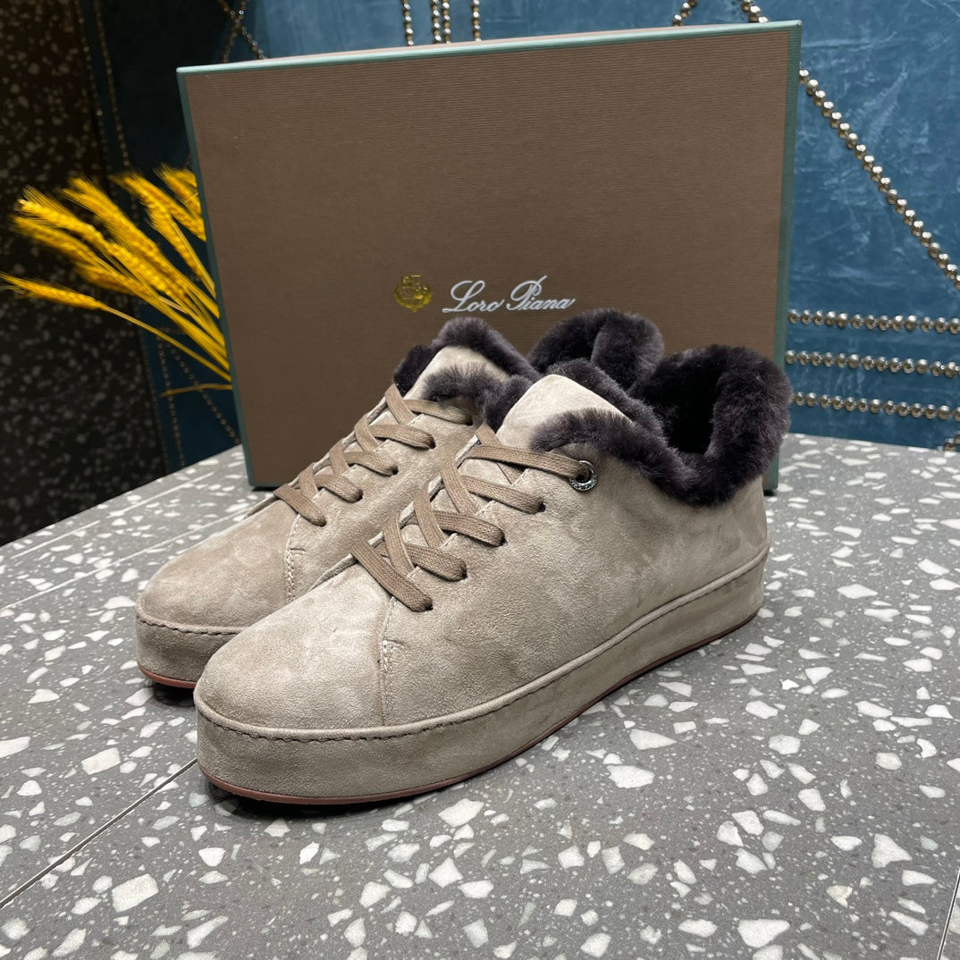 LP WINTER NUAGES SNEAKERS LIGHT GRAY LAMBSKIN、mysite、Cacoeks