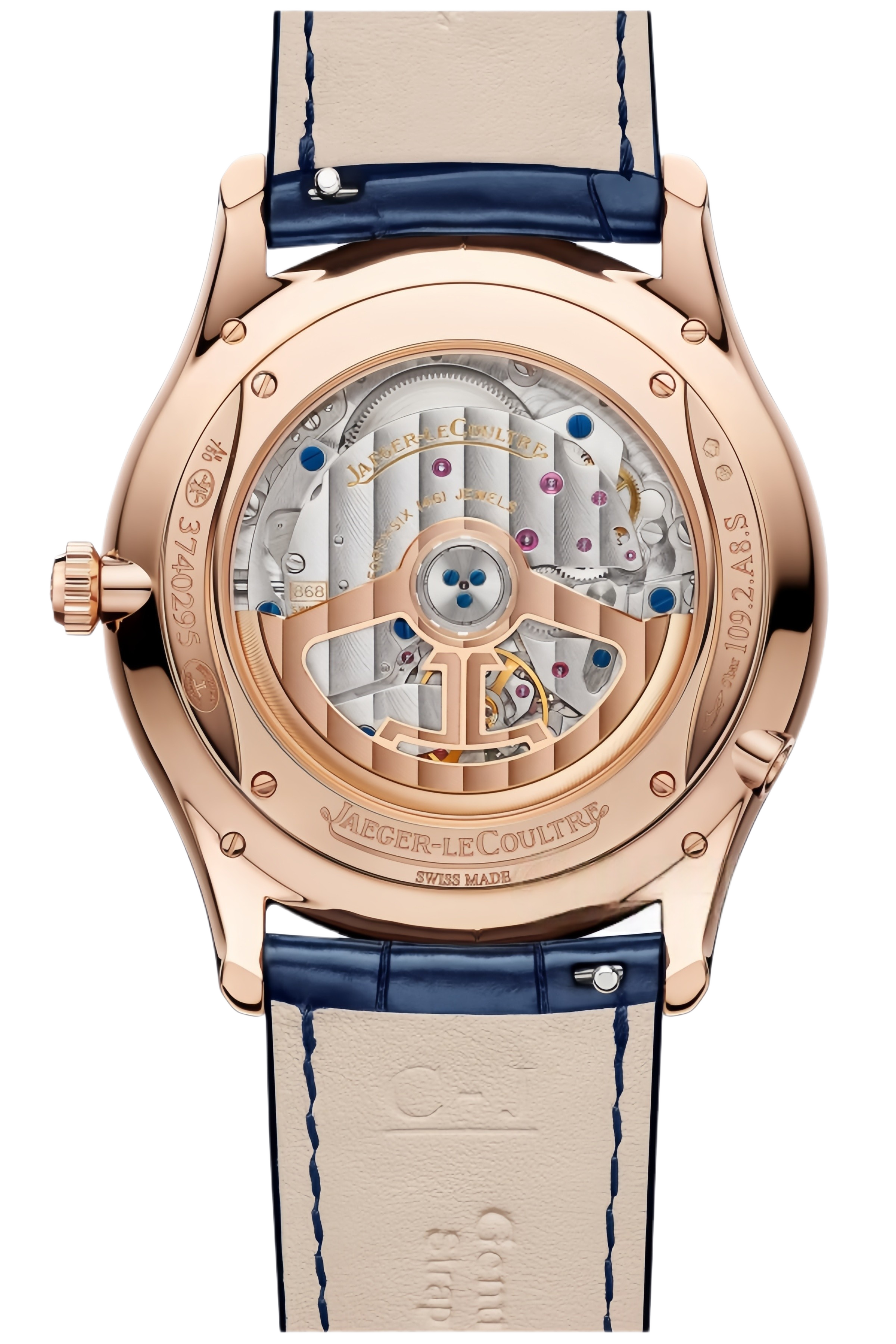 Jaeger-LeCoultre Master Ultra Thin Ref. Q114258J Super Clone Watch – Diamond Bezel Silver Dial Rose Gold Case Ladies Replica