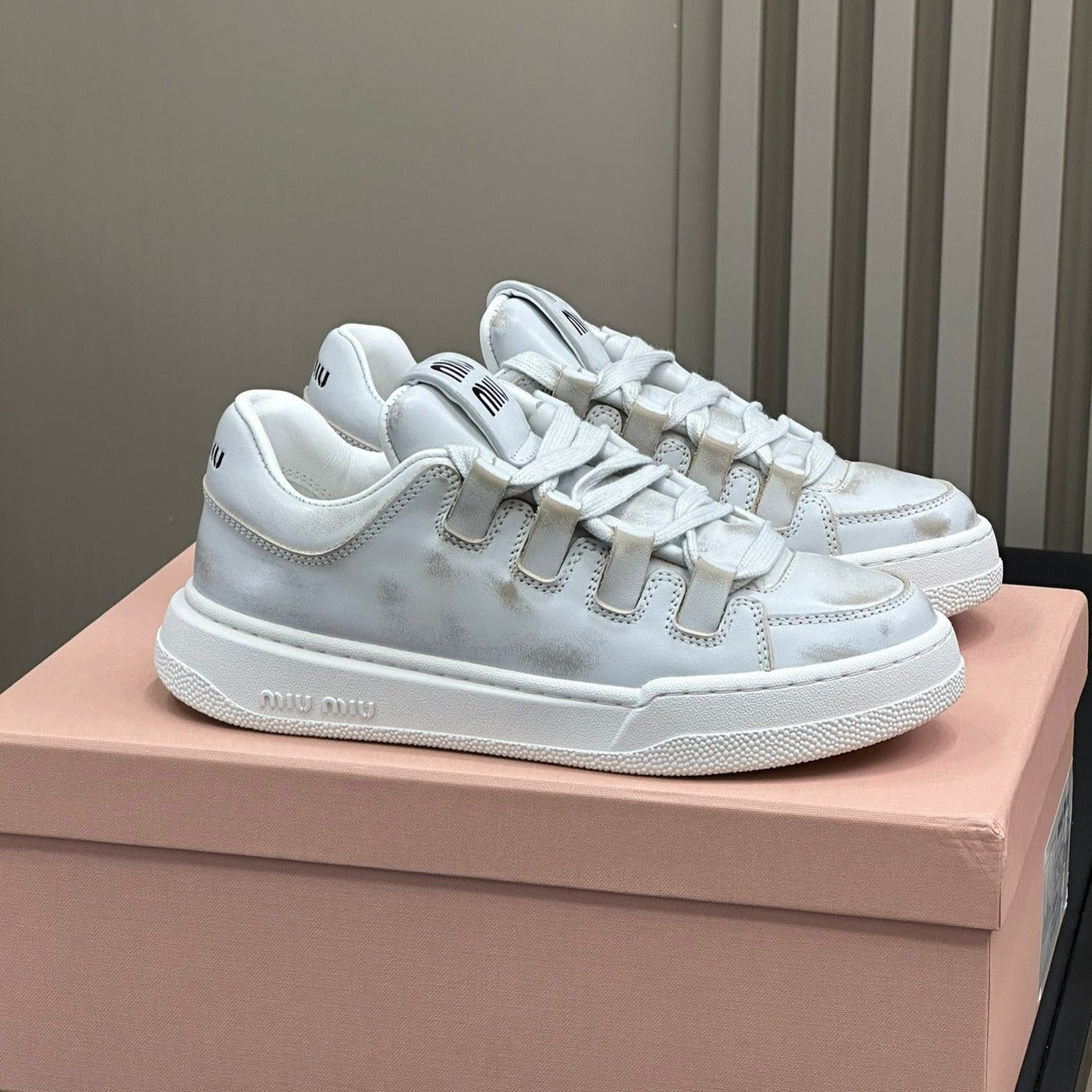 Light Gray Sneakers Calfskin、mysite、Cacoeks