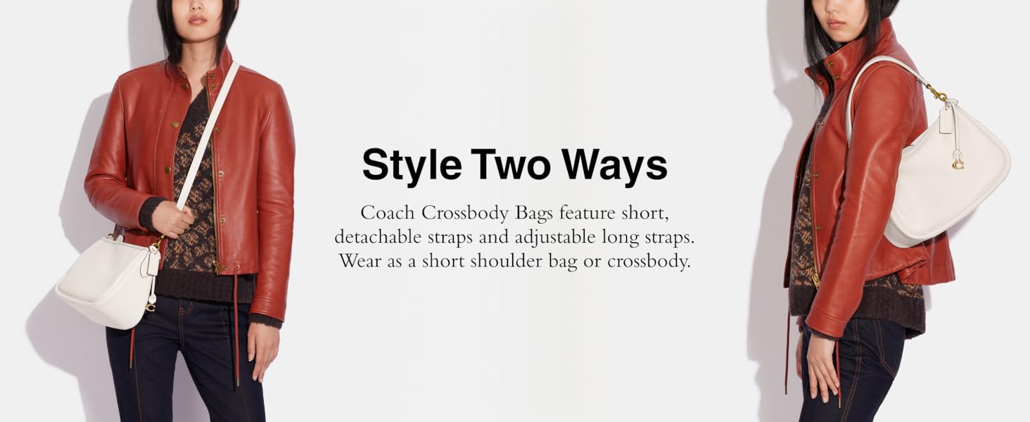 Crossbody Bags can be worn as a short shoulder bag or crossbody