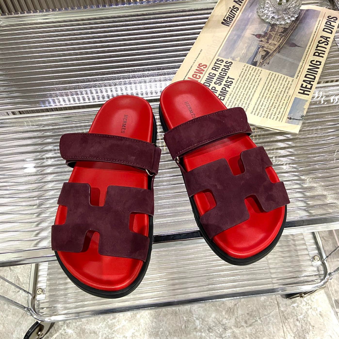 CHYPRE SANDAL CHERRY MIX JAM SUEDE、mysite、Cacoeks