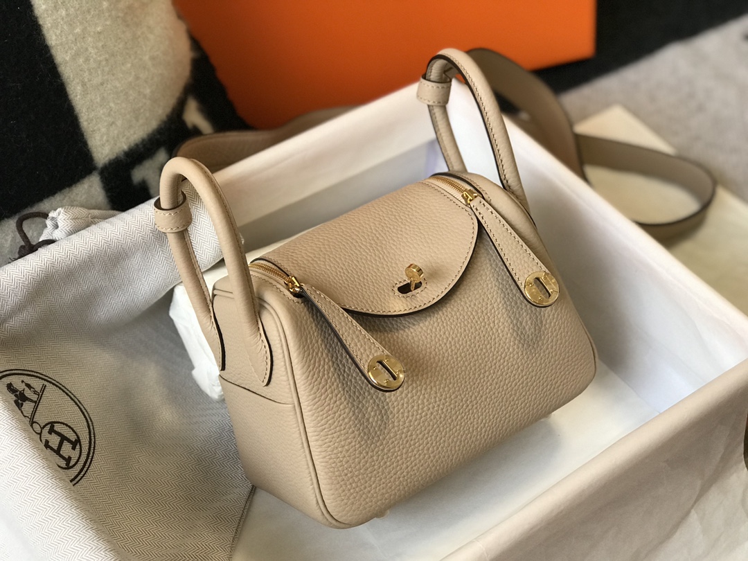 Original Copy Hermes Mini Lindy Leather Bags More Colors-1