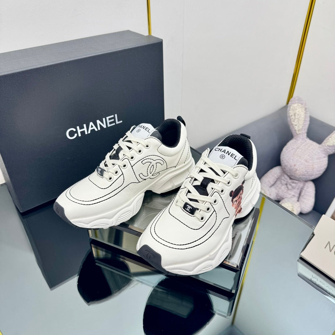 TRAINERS SNEAKER IN WHITE CALFSKIN WITH STICKER 238629、mysite、Cacoeks