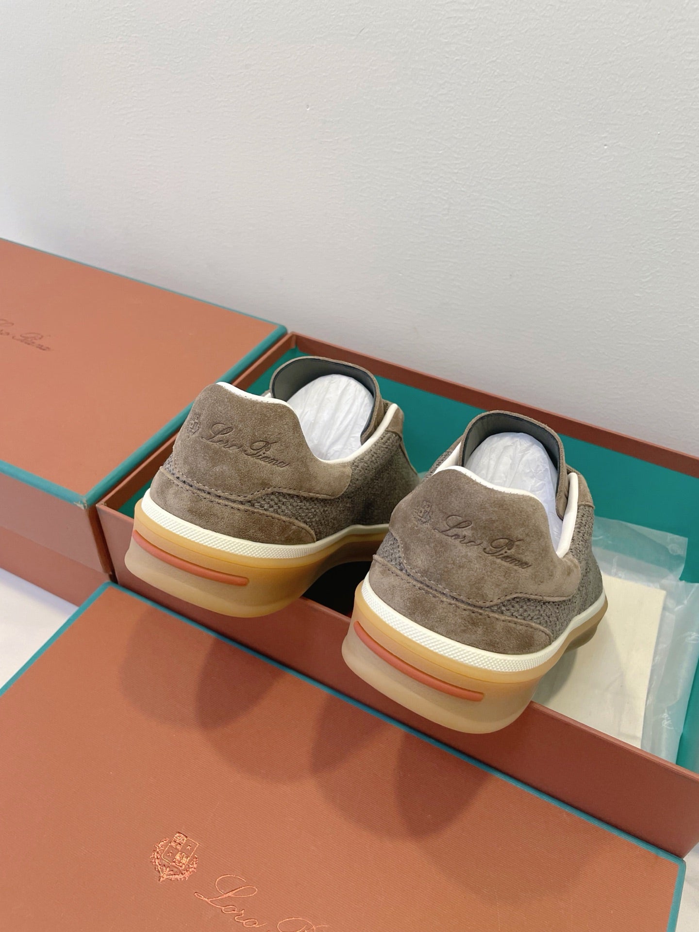 SNEAKERS IN MOSS SUEDE WITH CANVAS、mysite、Cacoeks