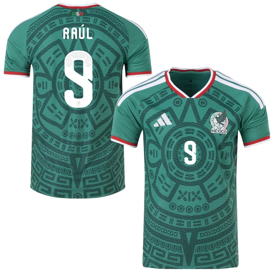 Mexico Home RA�L 9 Authentic Player Shirt 2026 World Cup-mysite Custom Football Kit- Nextkits