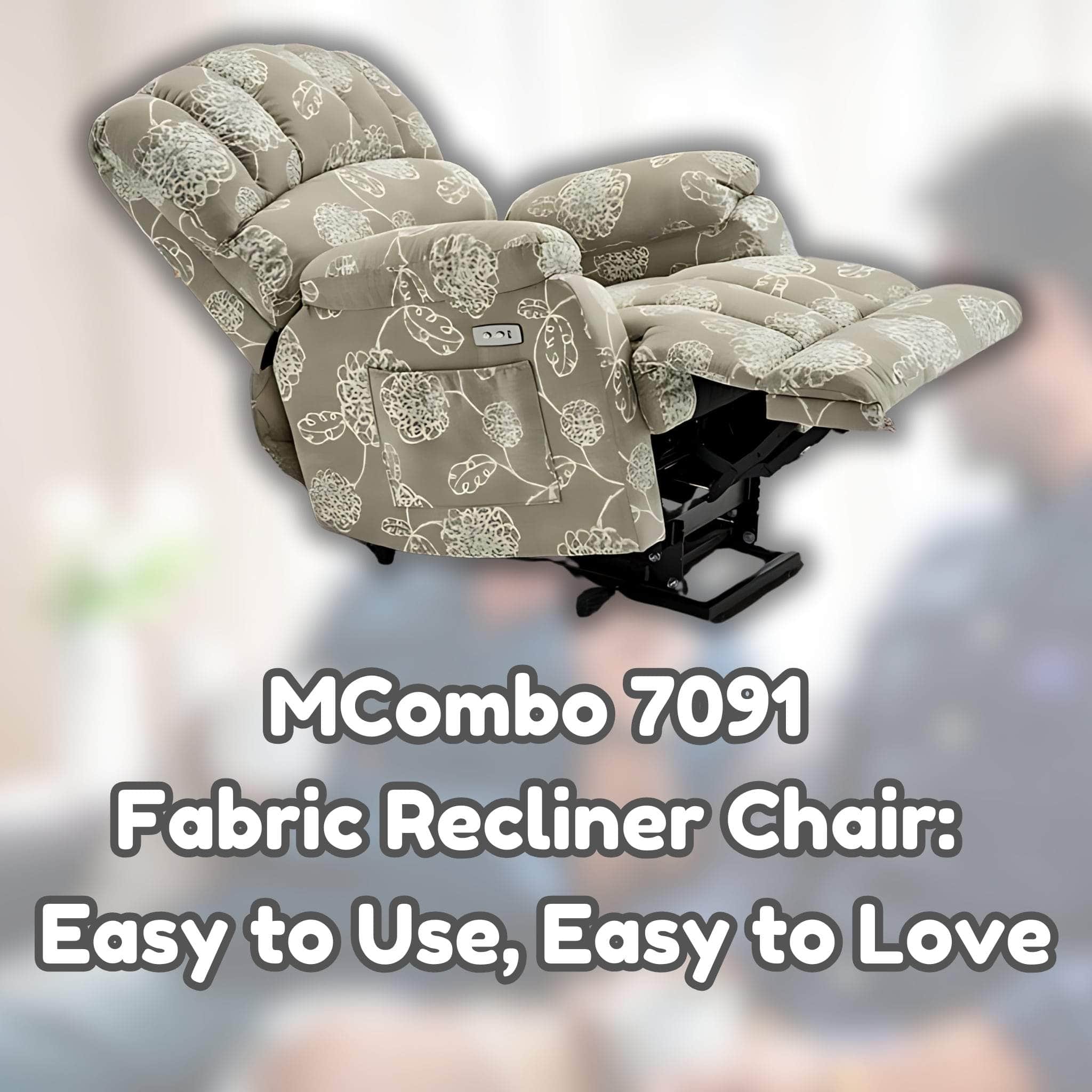 MCombo 7091 Fabric Recliner Chair: Easy to Use, Easy to Love