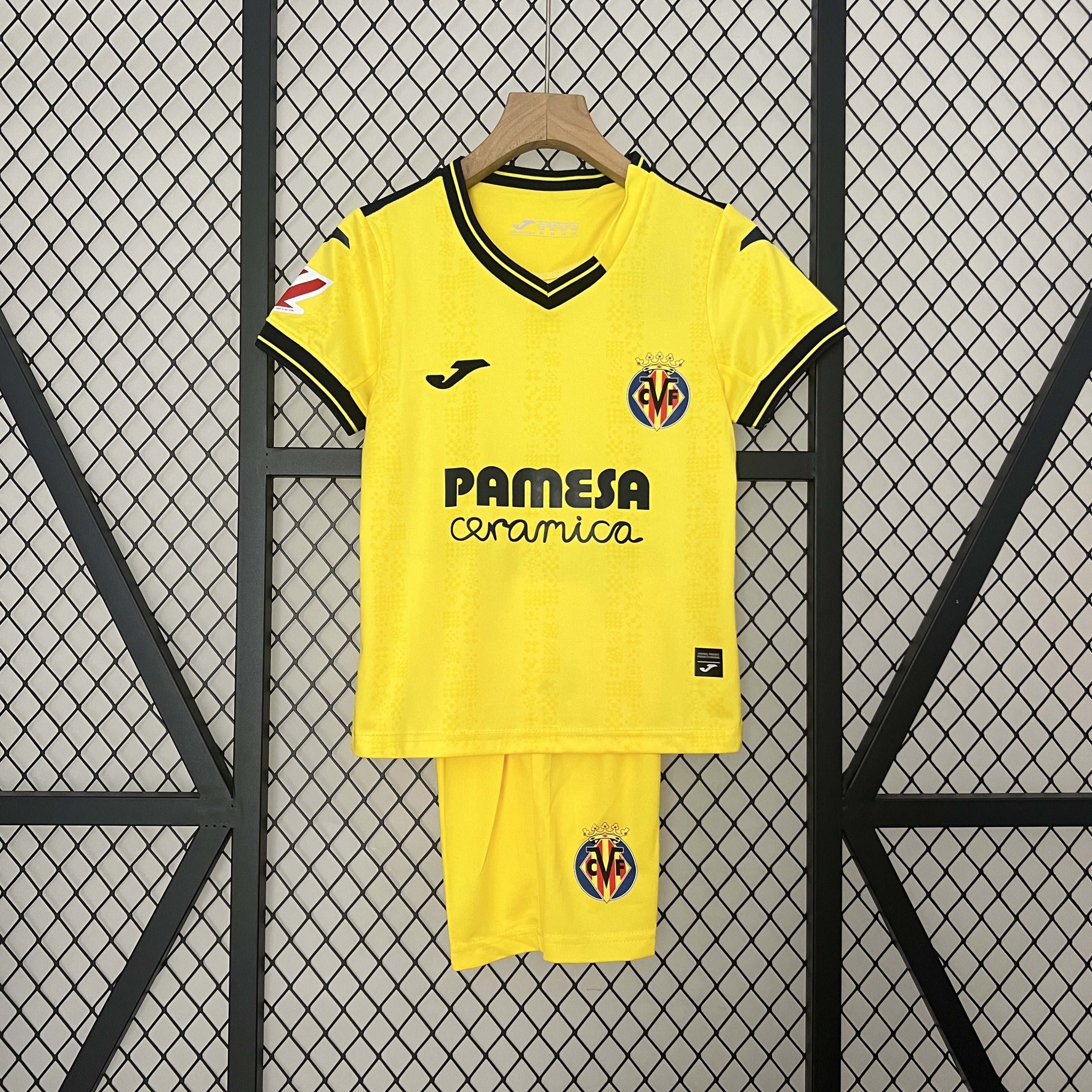 Higojerseys-Villarreal 24-25 Home Stadium Kids Kit